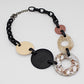 Devin Chunky Link Black and Taupe Necklace