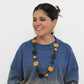 Mustard Catalina Leather Necklace