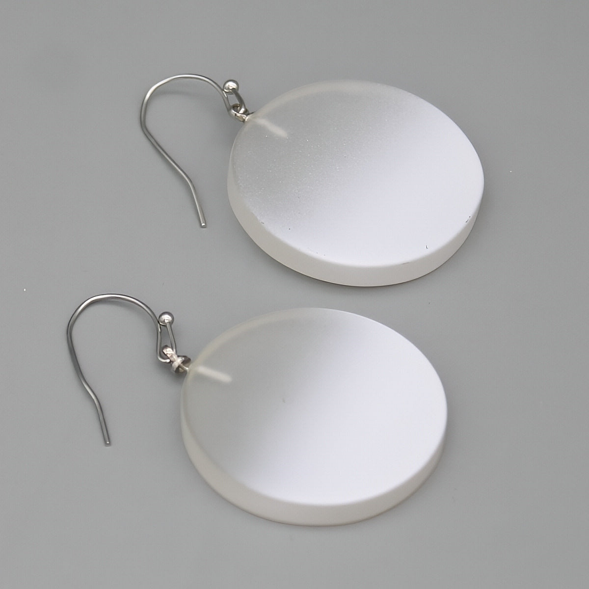 White Fantasy Ombre Earrings