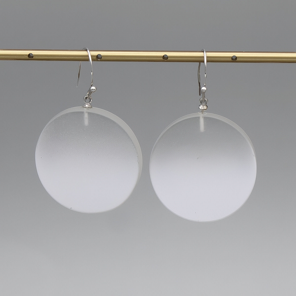 White Fantasy Ombre Earrings