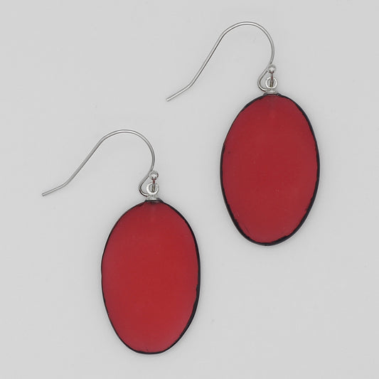 Red Hadley Drop Earrings