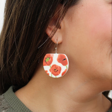 Poppies Palma Earrings - Sylca Designs - Chunky Jewelry 