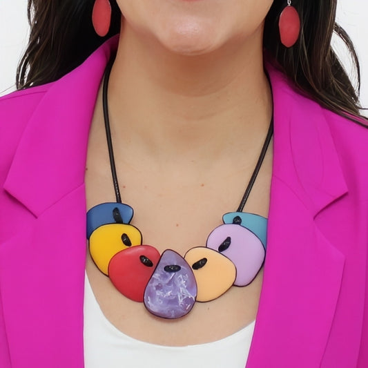 Multi Color Mackenzie Bib Necklace