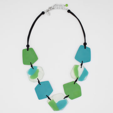 Green Nyla Bib Statement Necklace
