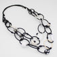 Black and White Casey Link Necklace