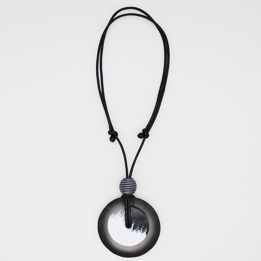 Black Artista Statement Pendant - Sylca Designs - Chunky Jewelry 