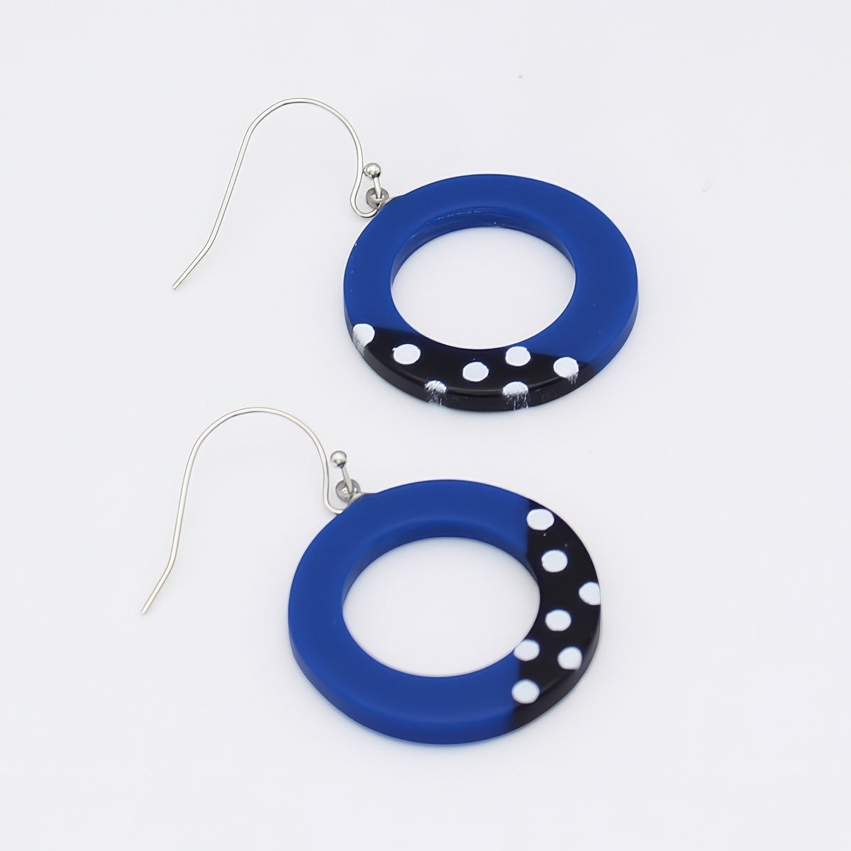 Blue Inez Earrings - Sylca Designs - Artsy Chunky Jewelry 