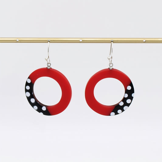 Red Inez Earrings