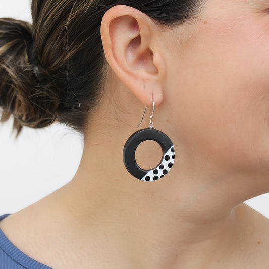 Black Inez Earrings