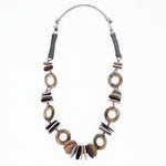 Purple Leather Luxe Spectrum Necklace