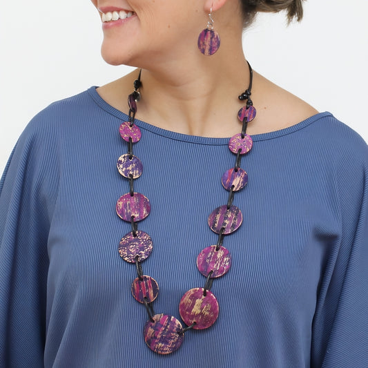 Purple Evening Maren Necklace