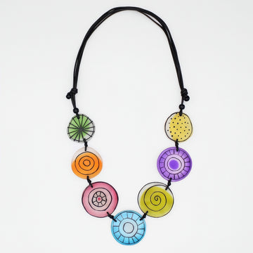 Artful Lines Multi Color Necklace