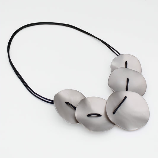 Silver Opaline Drift Necklace
