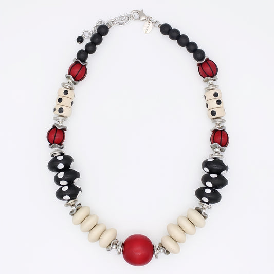Pop of Red Marcella Statement Necklace