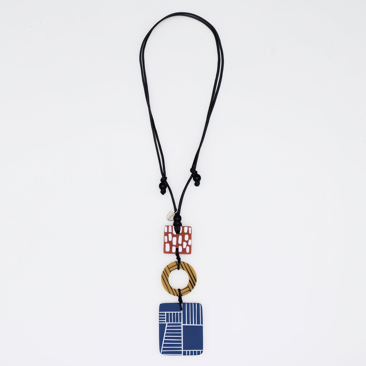 Multi Color Geovibe Pendant Necklace - Sylca Designs - Chunky Jewelry 