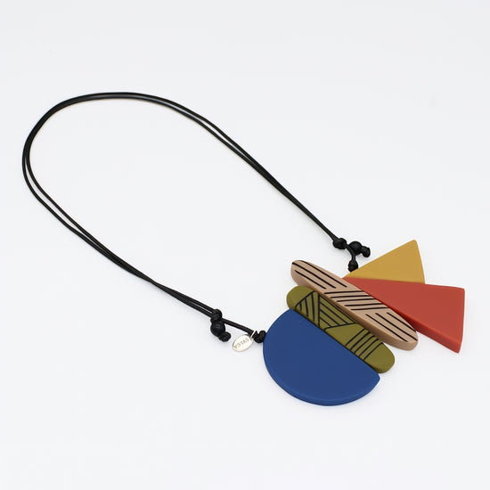 Multi Color Ameli Pendant Necklace - Sylca Designs - Chunky Jewelry 