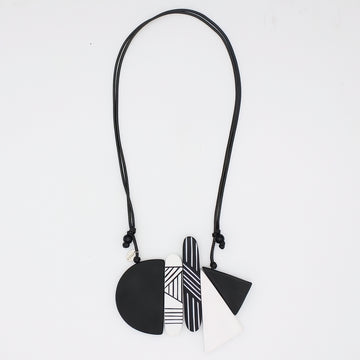 Monochromatic Ameli Pendant Necklace - Sylca Designs - Chunky Jewelry 