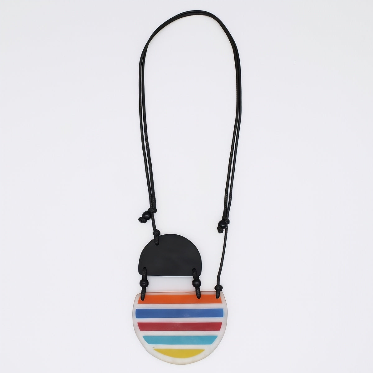Multi-Color Contemporary Eleni Pendant - Sylca Designs - Chunky Jewelry 