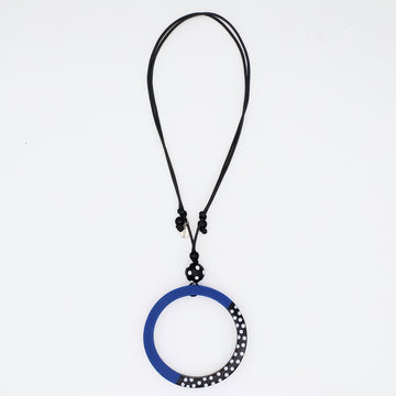 Blue Inez Pendant Necklace - Sylca Designs - Chunky Jewelry 