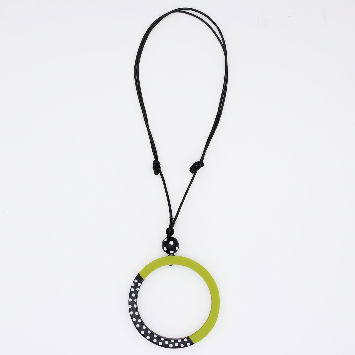 Lime Inez Pendant Necklace - Sylca Designs - Chunky Jewelry 