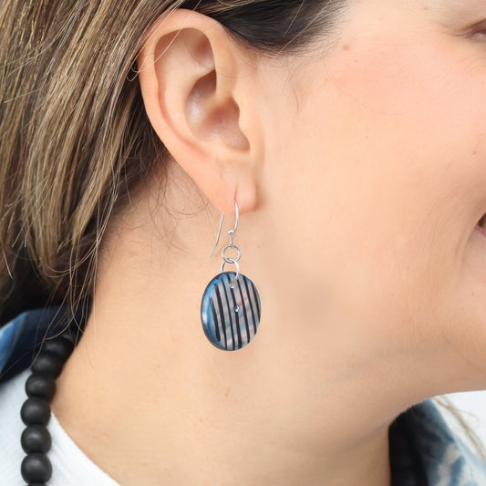 Blue Jessa Dangle Earrings