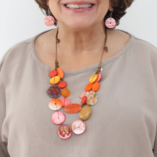 Orange Island Nomad Dual Strand Necklace