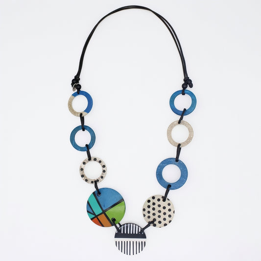 Blue Bree Link Necklace