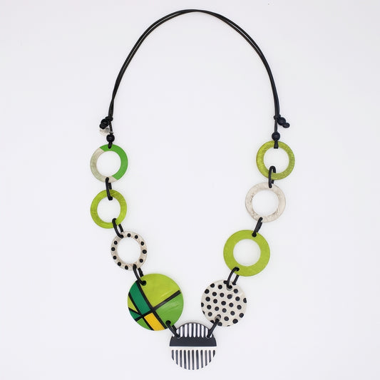 Green Bree Link Necklace