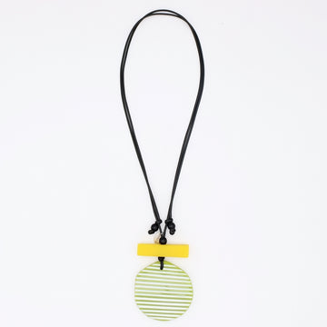 Lime Palms Statement Pendant