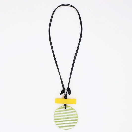 Lime Palms Statement Pendant