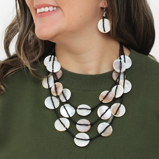 Ivory Sky Dream Bib Necklace