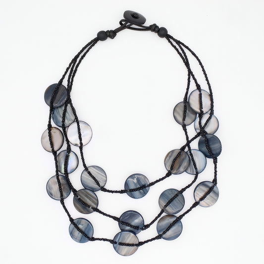 Black Sky Dream Bib Necklace
