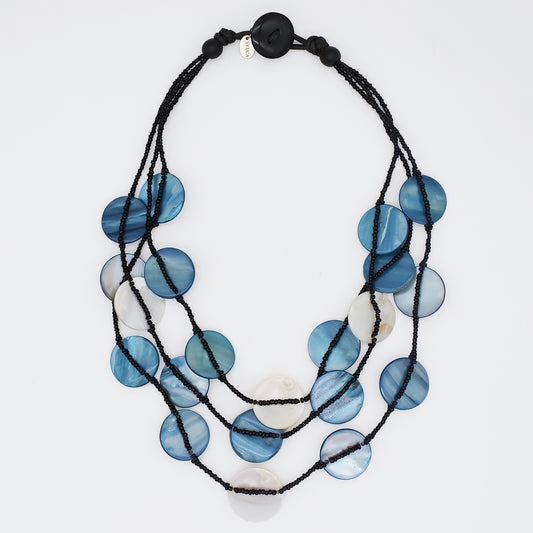 Blue Sky Dream Bib Necklace