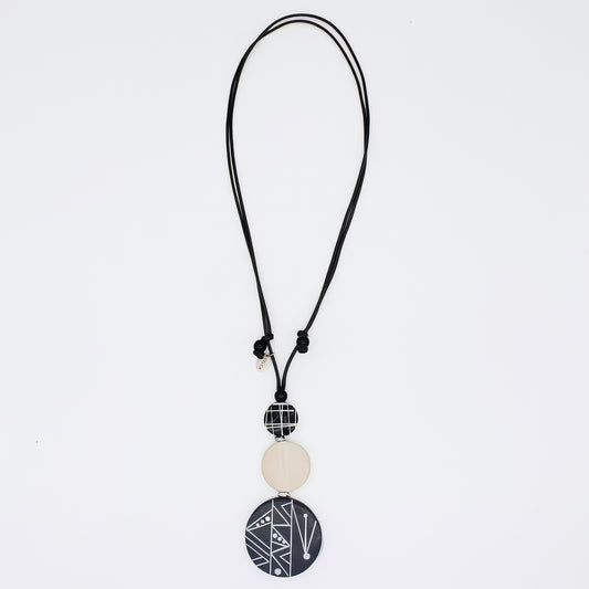 Ebony and Ivory Noir Pendant