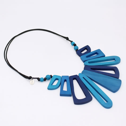 Blue Hues Boho Bloom Necklace