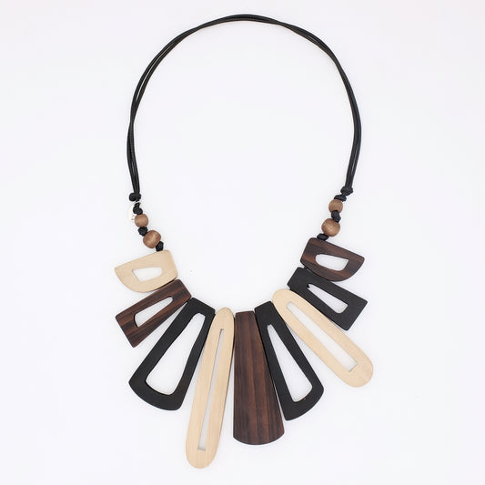 Brown Boho Bloom Necklace