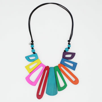 Multi Hues Boho Bloom Necklace