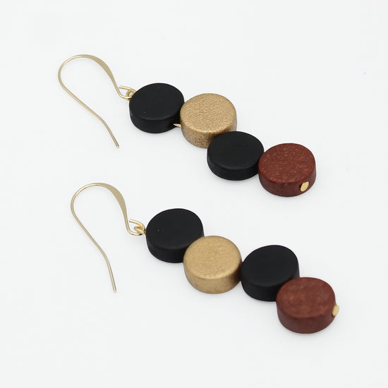 Bronze Eva Dangle Earrings, alternate product view 3