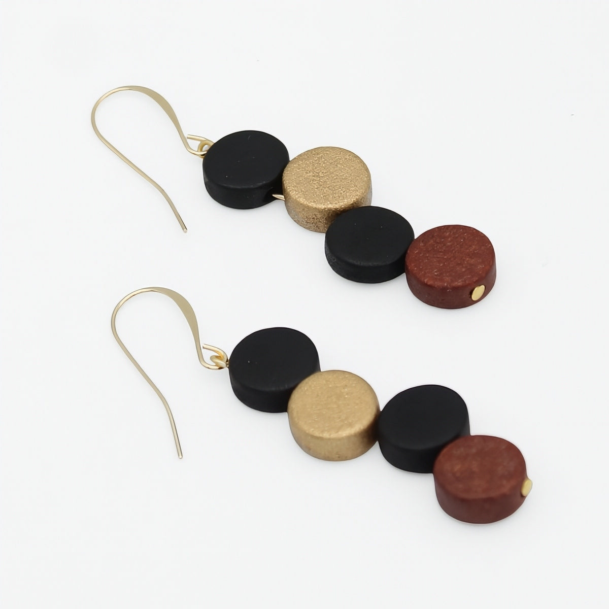 Bronze Eva Dangle Earrings, alternate product view 3