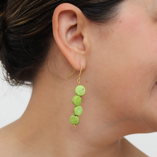 Lime Eva Dangle Earrings