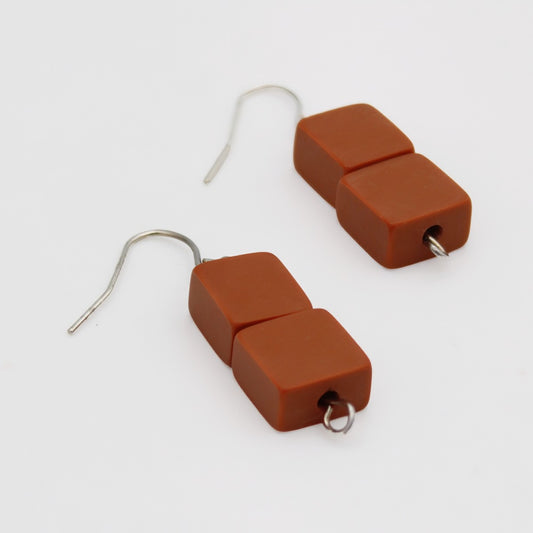 Burnt Orange Ingrid Earrings