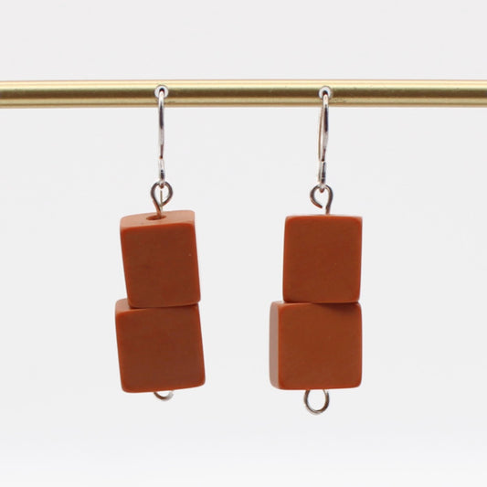 Burnt Orange Ingrid Earrings