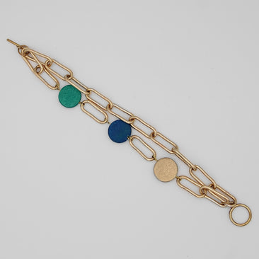 Double Layer Mixed Media Bracelet