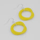 Yellow Cefalu Swirl Earring