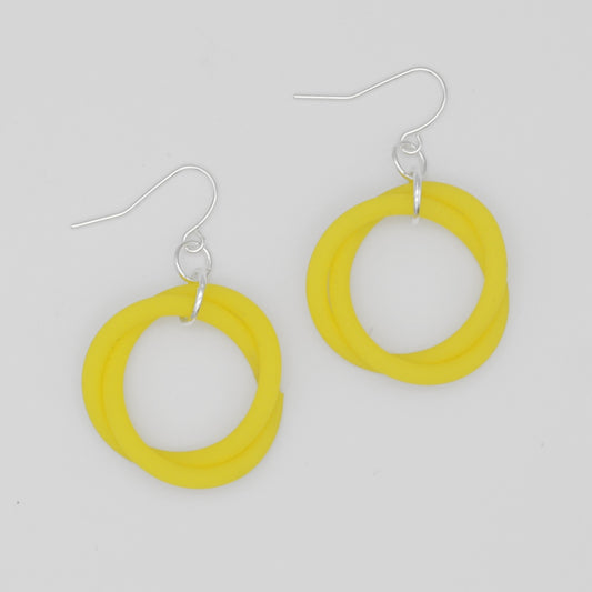 Yellow Cefalu Swirl Earring