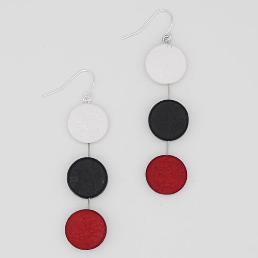 Red Ashlyn Dangle Earring - Sylca Designs - Chunky Jewelry 