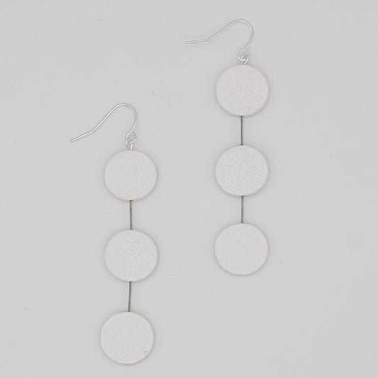 White Ashlyn Dangle Earring