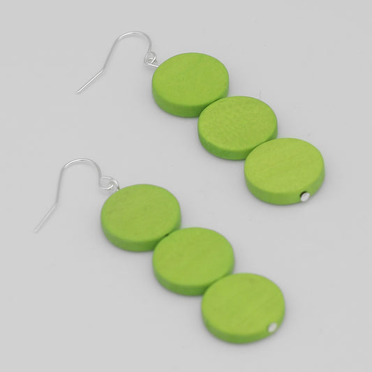 Neon Triple Bead Kira Earring