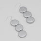 Silver Triple Bead Kira Earring