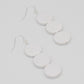 White Triple Bead Kira Earring